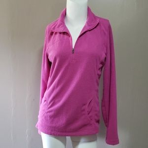 Tek Gear Half Zip Ladies Pullover Sz S Pink
